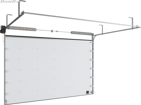 Промышленные секционные ворота DoorHan серии isd01 белый 5000 х 4000мм